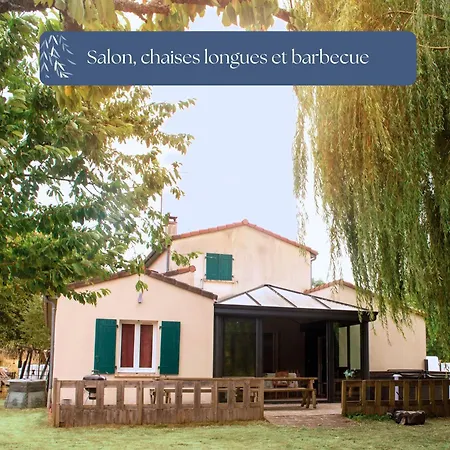 Grand Le Saule En Scie - 3 étoiles - Spa, 6 à 14 Pers, Jardin Clos, 30 Mn Puydufou Nueil-sous-les-Aubiers