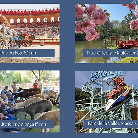 度假居 Grand Le Saule En Scie - 3 Etoiles - Chauffe, 12 A 14 Pers, Jardin Clos, 30 Mn Puydufou *