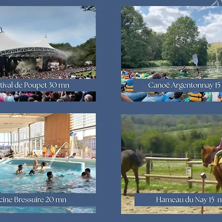 Grand Le Saule En Scie - 3 Etoiles - Chauffe, 12 A 14 Pers, Jardin Clos, 30 Mn Puydufou * Nueil-sous-les-Aubiers