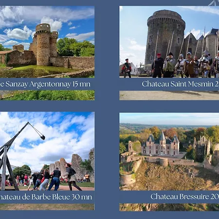 度假居 Grand Le Saule En Scie - 3 Etoiles - Chauffe, 12 A 14 Pers, Jardin Clos, 30 Mn Puydufou Nueil-sous-les-Aubiers