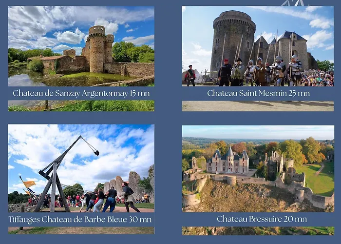 Сasa de vacaciones Grand Le Saule En Scie - 3 étoiles - Chauffé, 12 à 14 Pers, Jardin Clos, 30 Mn Puydufou Nueil-sous-les-Aubiers